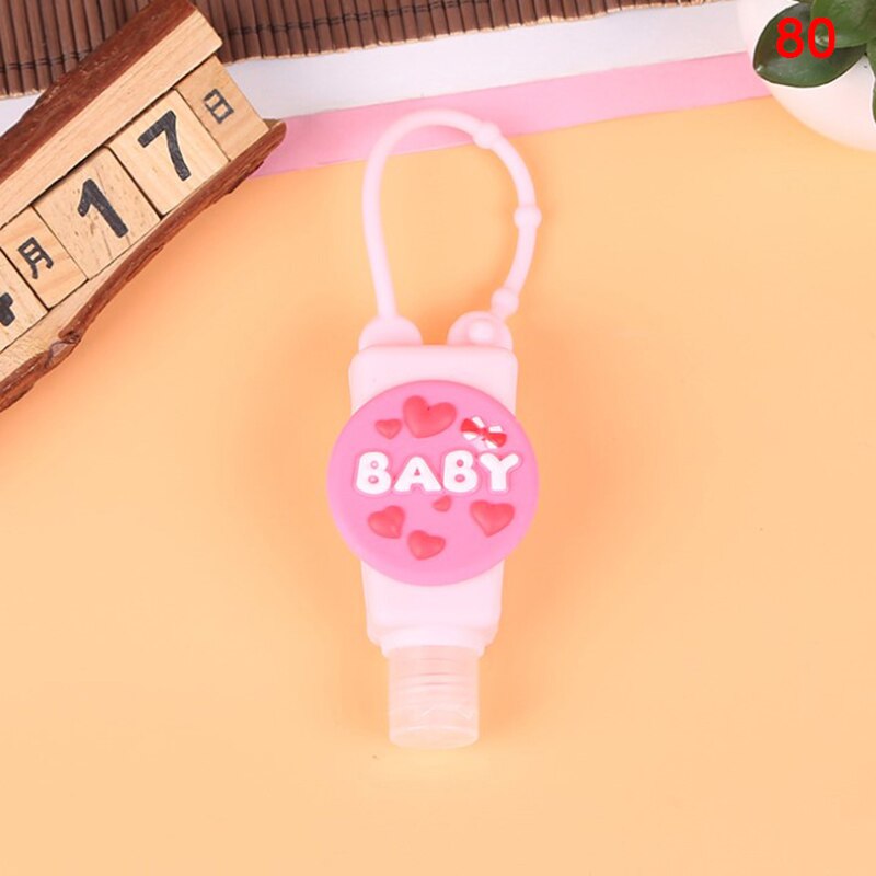 30ml Mini Silicone Disinfettante per le mani di Viaggio Cassetta di Sicurezza Portatile Titolare Del Gel di Usa E Getta No Clean Mano Dispenser di Sapone Titolare Del Gel di per bambini: N80