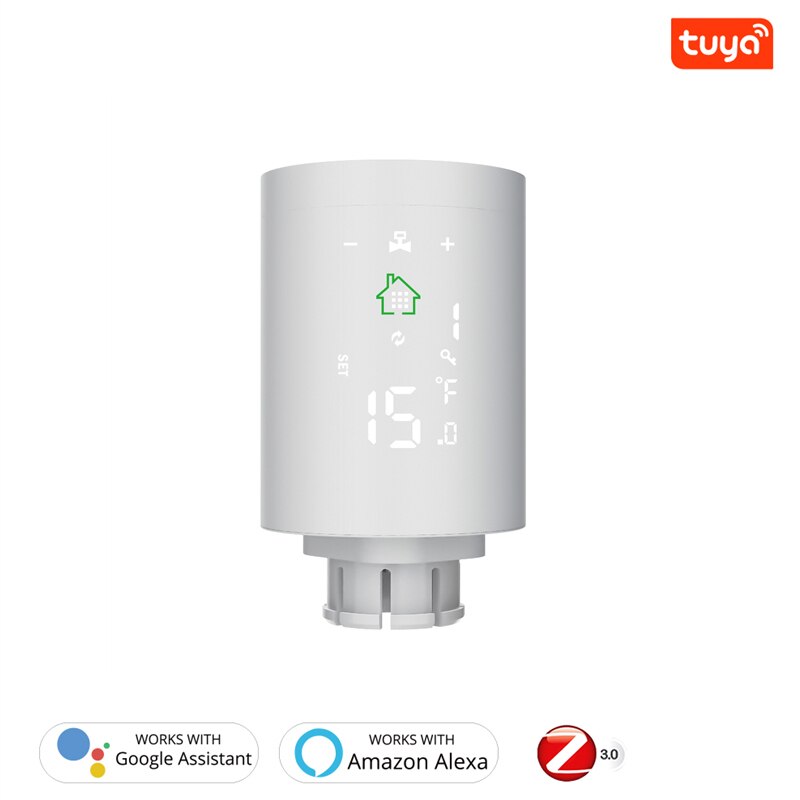 ZigBee Wifi Smart TRV Radiator Actuator Thermostatic Radiator Valve Tuya Temperature Controller Voice Remote Control Google Home