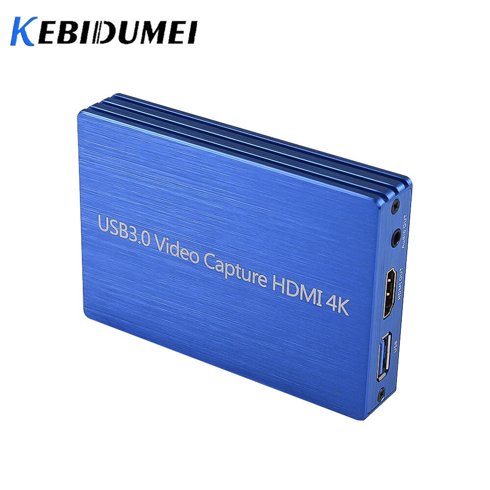 HDMI To USB 3.0 Video 4K Capture Card Dongle 1080P 60fps HD Video Recorder Grabber For OBS Capturing Game Game Capture Card Live