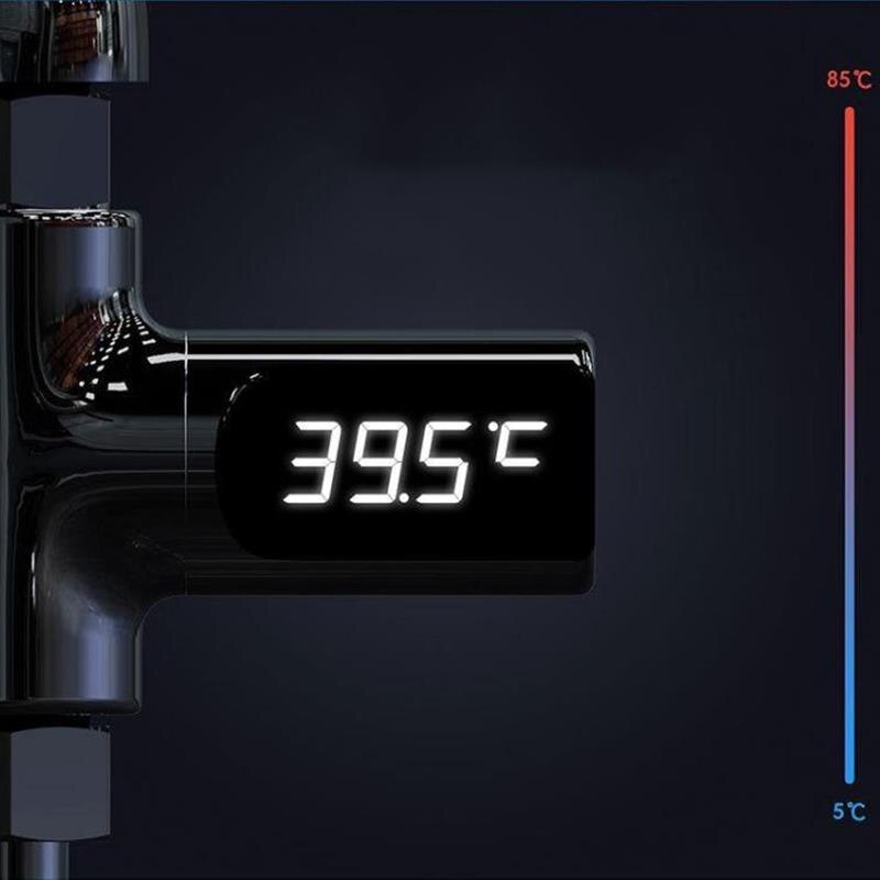 Led Display Water Shower Thermometer LED Display Home Water Shower Thermometer Flow Water Temperature Monitor