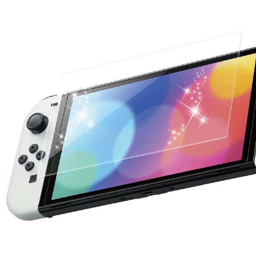 Transparency Tempered Glass Protective Film Cover Fit For Nintendo Switch OLED Game Console Screen Protector Accessories