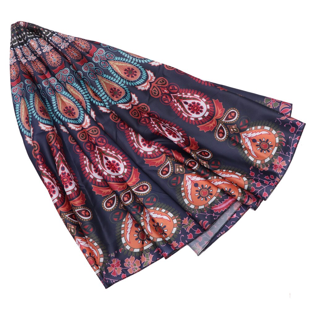 1pc bedrukte sjaals unieke uv-bescherming lichtgewicht ronde dames sjaal doek accessoire strandlaken sjaal handdoek voor dames: Default Title