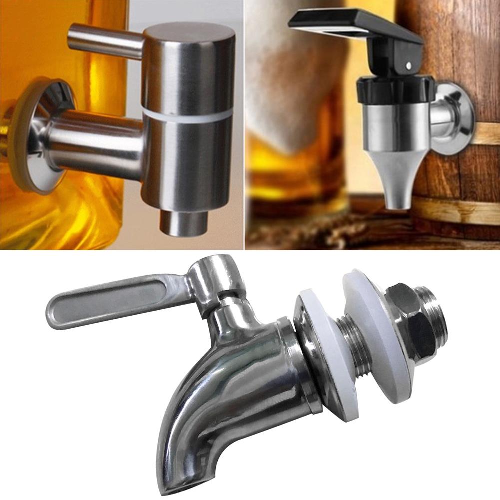 Stainless Steel Beverage Drink Water Dispenser Wine Barrel Faucet Juice Tap
