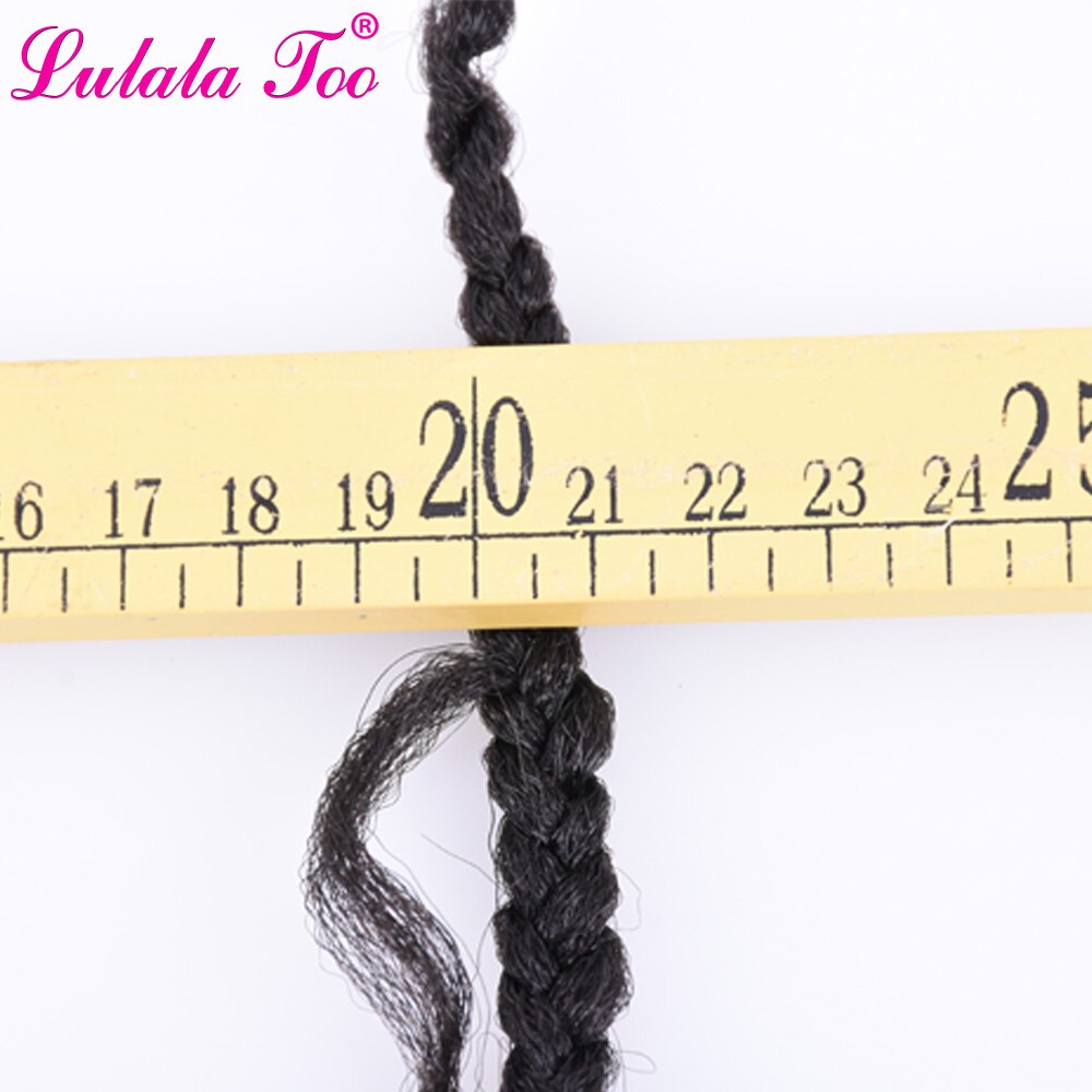 Messy Goddess Box Braids Hair Crochet Braid Hair With Curls End Synthetic Ombre  Braiding Hair Extensions 22inch 24Strands