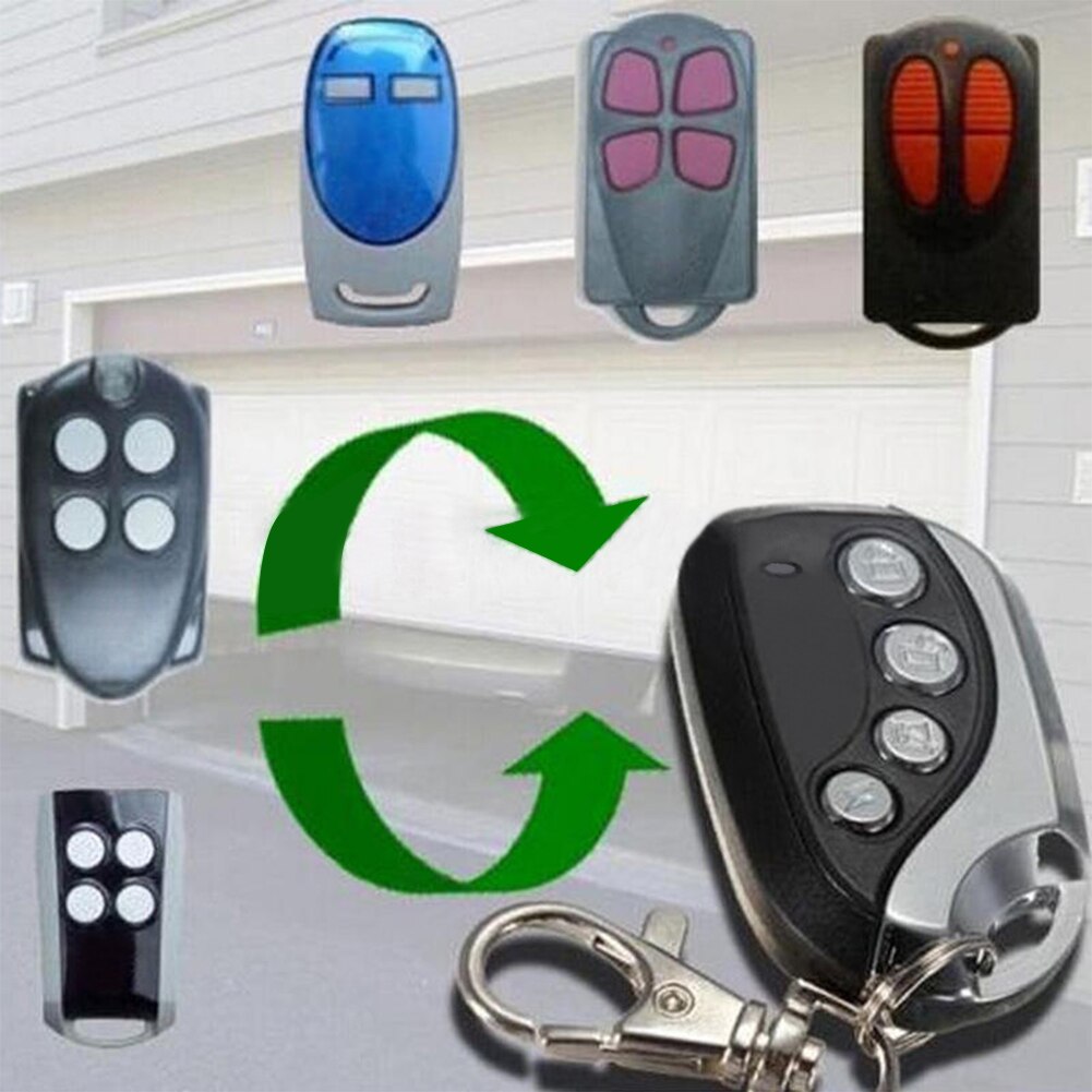 Universal sikker garageport elektrisk trådløs fjernbetjening nøglefob bilport 433 mhz selvluk til garageporte med alarmer