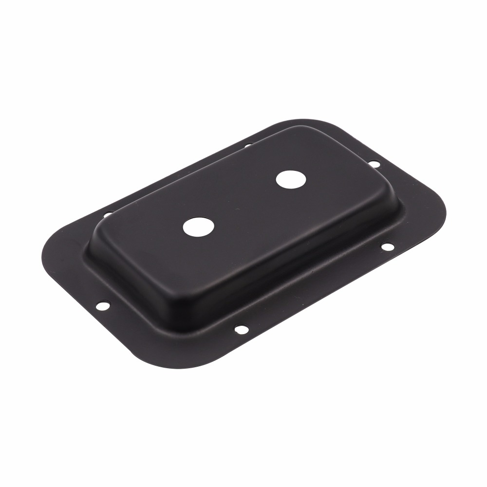 Black Steel Recessed Speakon Jack Plate XLR Connector For Dish Board Stage Loudspeaker DIY 137x90mm 1PC