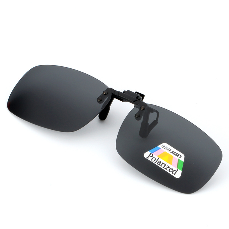 Polarisierte Sonnenbrille Clip Stock Sonne Brillen Gelb Nachtsicht Brille Nacht Harz Linse Fahren Brillen: Grau