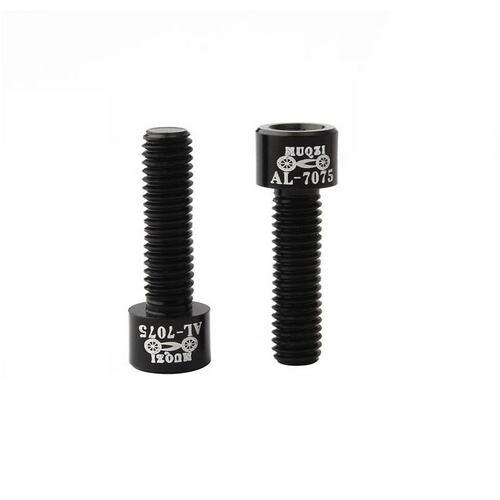 4pcs/lot Bicycle Handlebar Stem Screw Aluminum Alloy M5*17Mm Mountain Road Fixed Gear Stem Riser Bolts Bike Accessories: 2pcs black