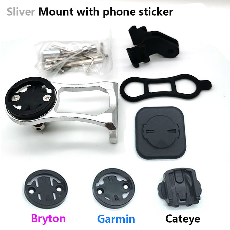 Fiets Camera Houder Aluminium Fietsstuur Mount MTB racefiets Fietsen Beugel f Garmin bryton igp computer telefoon mount: Blauw