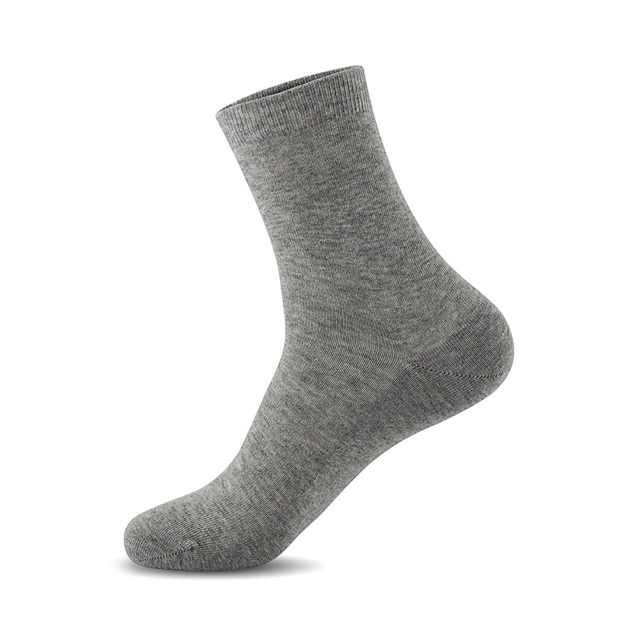 Calcetines de vestir de hombre de negocios de color sólido de los hombres calcetines de algodón de calcetines de de gran tamaño (UE 39-46) (7,0-12,0) VKMONY