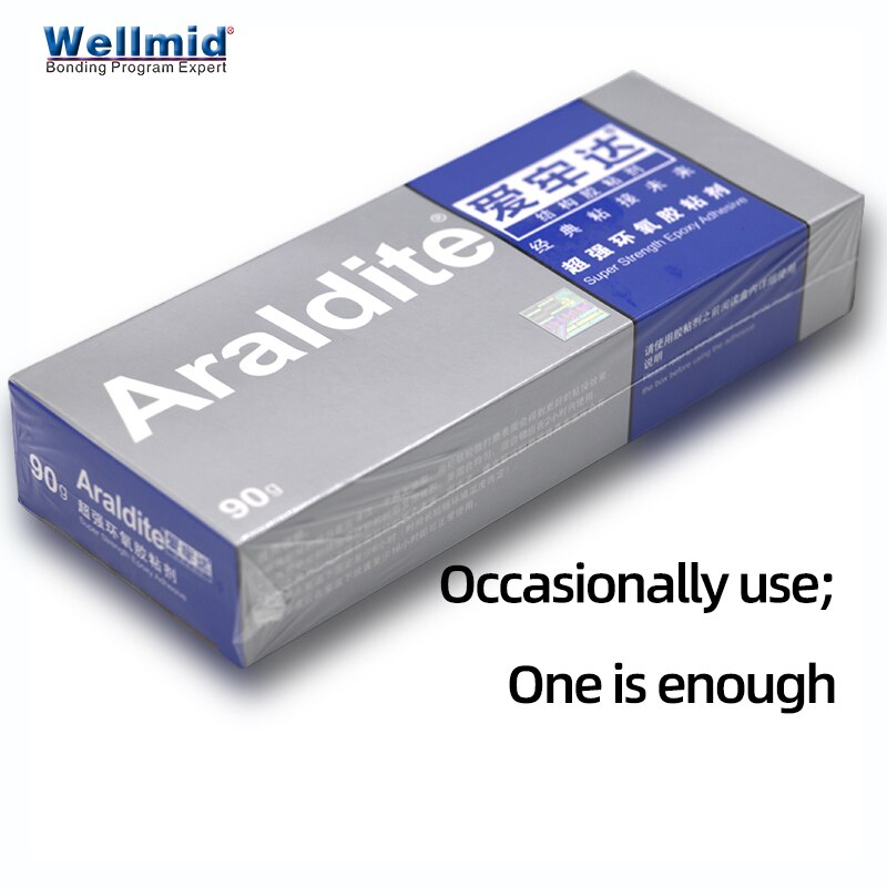 Araldite-adhesivo de resina epoxi, adhesivo de resina epoxi de gran resistencia, 90 minutos de pegamento AB, bricolaje, para el hogar, enlaces, reparación de joyas, Metal, plástico y cerámica: 1 Set of 90g