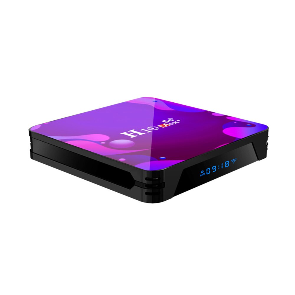 H10 max+ smart tv box ontvanger android 10.0 1gb+8gb 4k mediaspeler digitale video-uitzendontvanger ondersteuning 2.4g/5g wifi