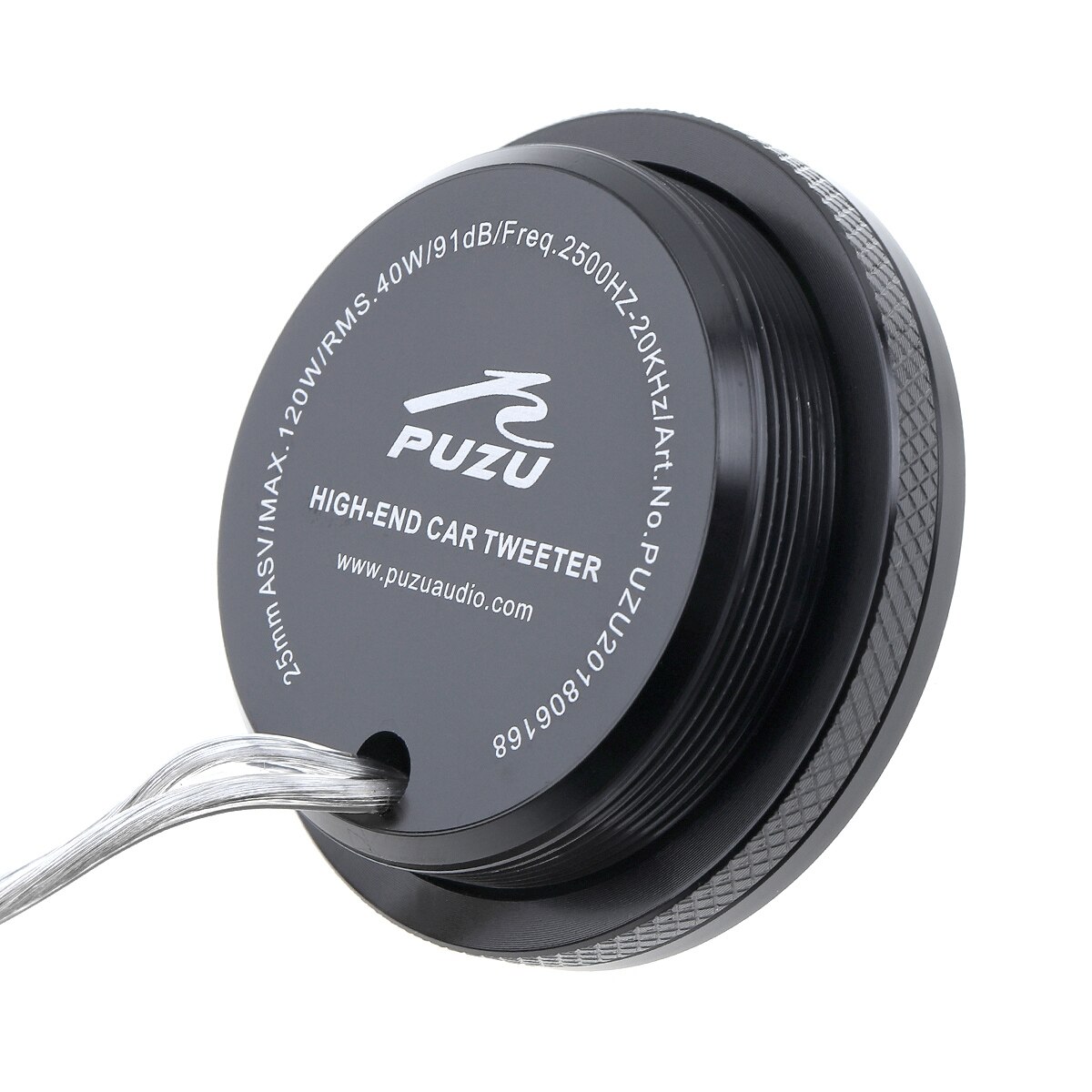 2 Stuks 120W Zwart Aluminium Shell Transparante Zijde Stretch Film Hifi Luidsprekers Auto Radio Stereo Speaker Voor Auto &#39;S