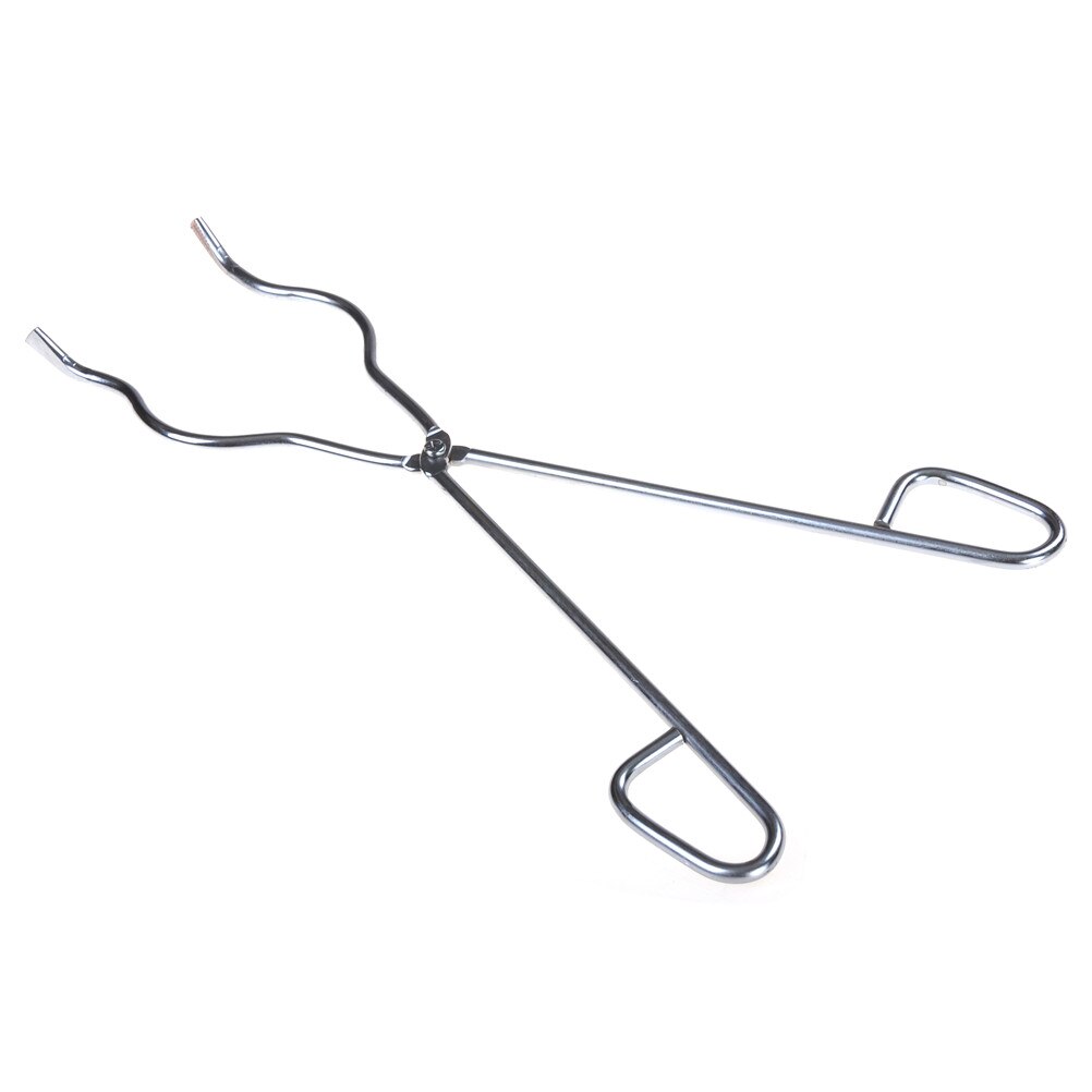 50cm Practical Crucible Tongs Melting Dish Holder Stainless Plier Lab Melting Metal Tool Silver Color