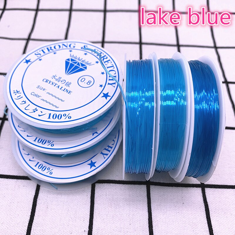Corde de ligne cristal coloré élastique pour la fabrication de bijoux, Bracelet à perles, fil de pêche, 1.0mm: 02
