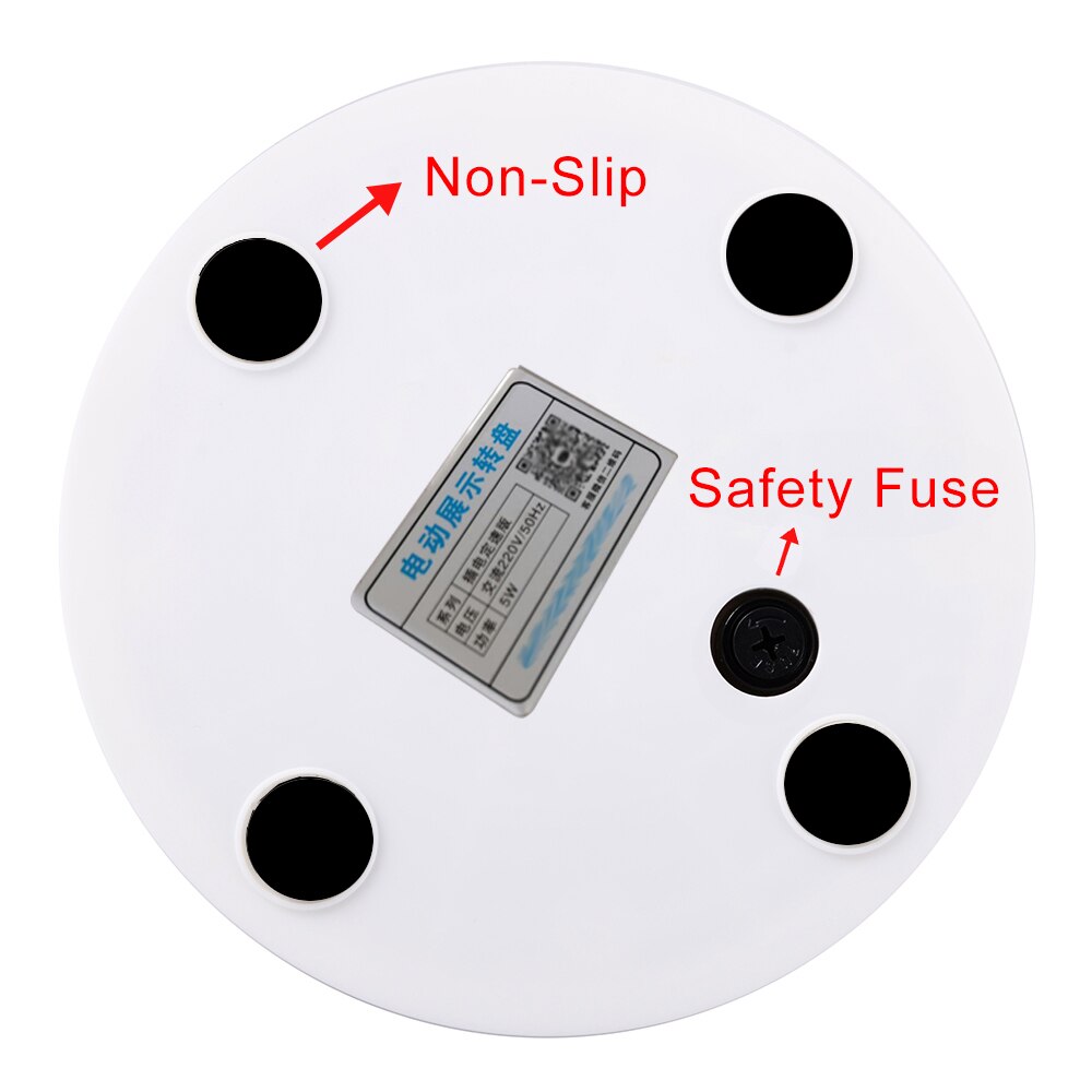 360 Degree Electric Rotating Photography Rotating Turntable Display Stand for Jewelry Product Display 3D Scan Pan with PVC