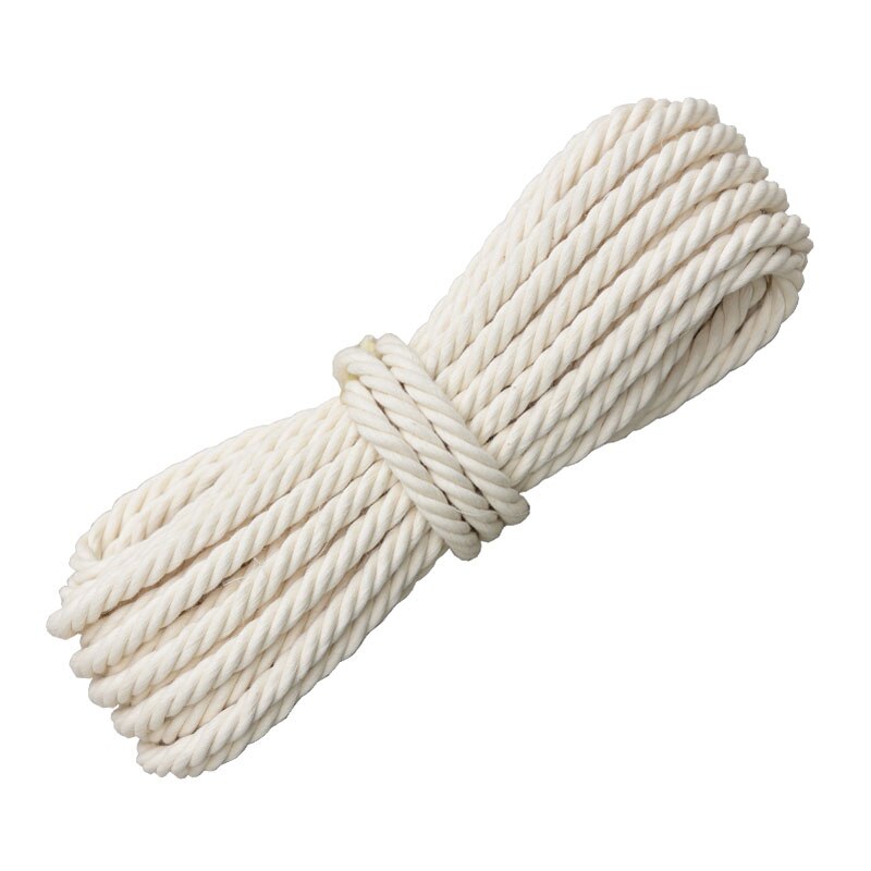 Gardenia reb naturligt bomuld reb bomuld reb materiale gobelin væve linje gør-det-selv håndvævet reb binding macrame snor snor