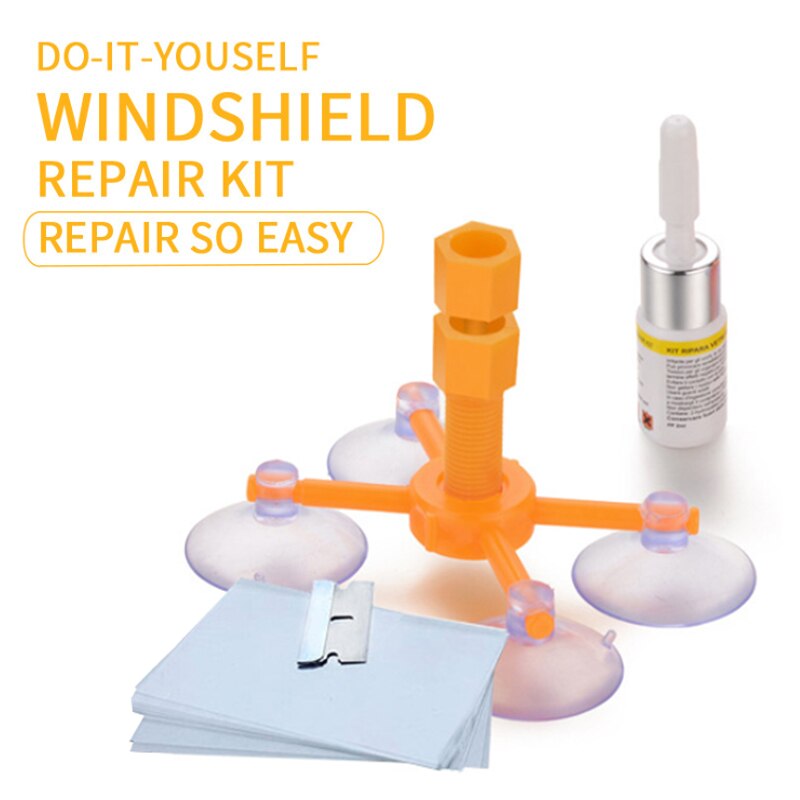 Gør det selv forrude reparationssæt quick fix bilrude glas ridse revne restaurering reparationsværktøj auto rude skærm polering bil styling