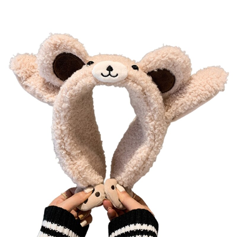 Springen Oren Hat Kids Bear Oorkap Leuke Hoofdband Moving Oorwarmers Voor Vrouwen U4LE: 1
