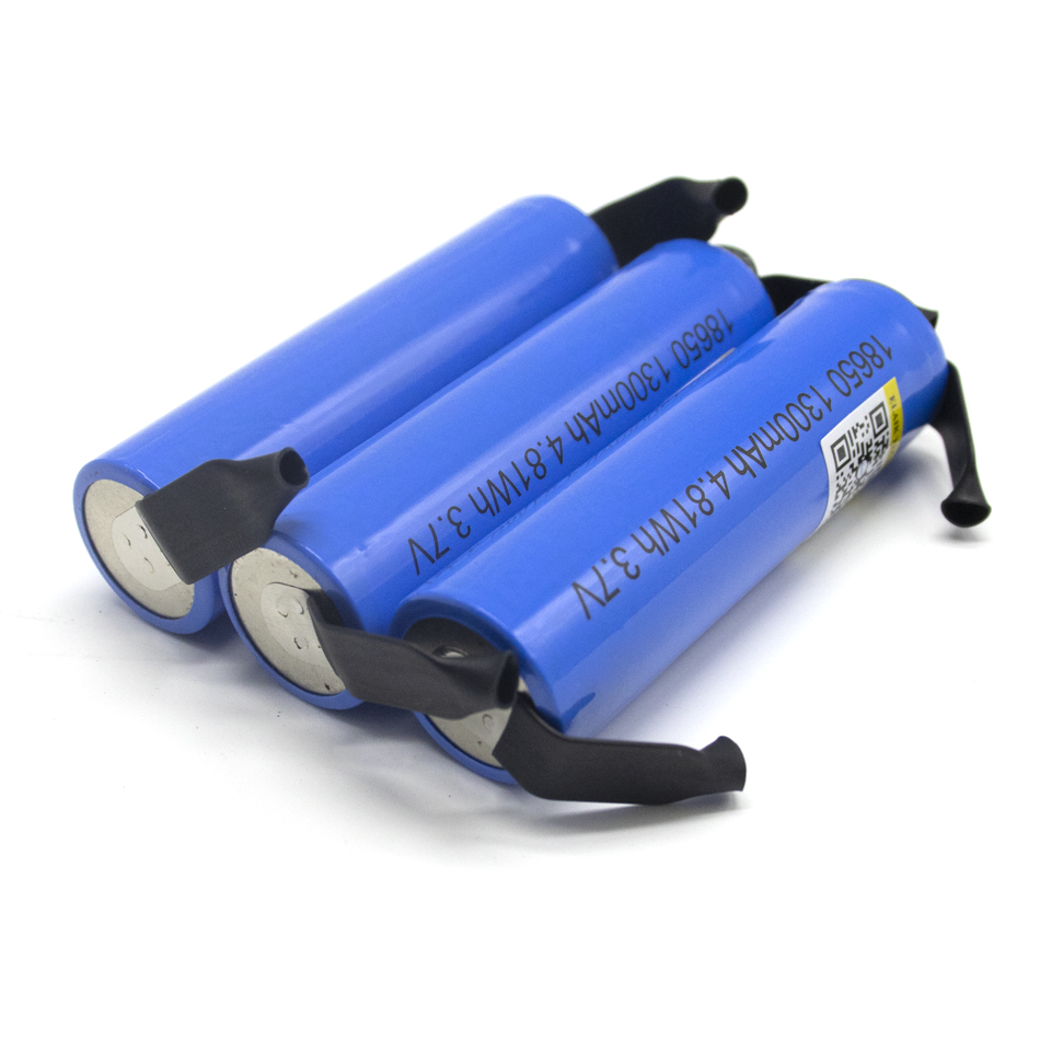 18650 1300mah lithium battery 3.7 V strong light flashlight rechargeable battery+DIY Nickel