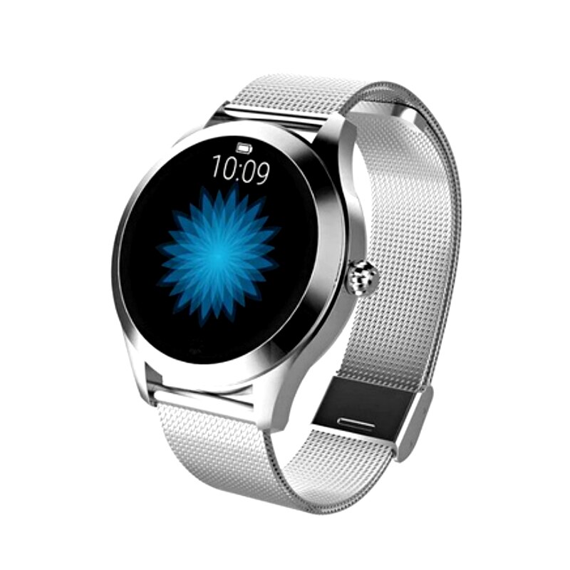 Mann kvinner smart klokke unisex Fitness armbånd smartwatch klokke  ip68 vanntett pulsmåler til android ios sport sporer: Stål sølv
