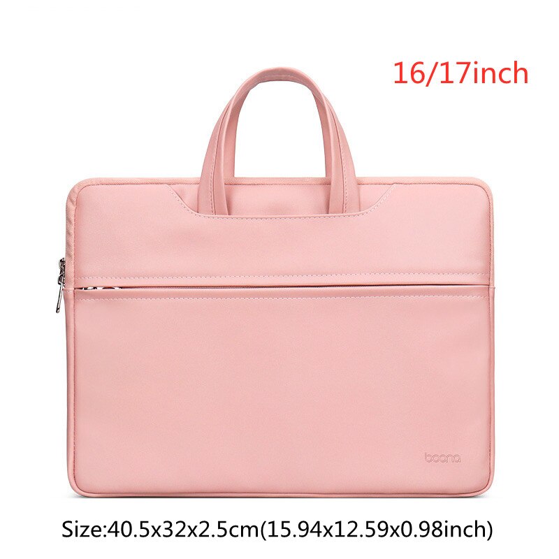 Przenośny Laptop teczki podróż służbowa niezbędny komputer Organizer do dokumentów torebka duża pojemność przechowywania akcesoria do torebek: Pink XL