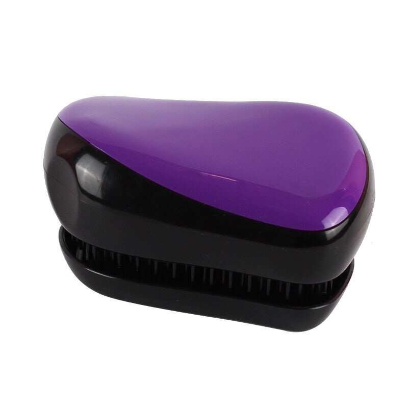 Hair Brush Compact Styler Detangling Hairbrush: Purple