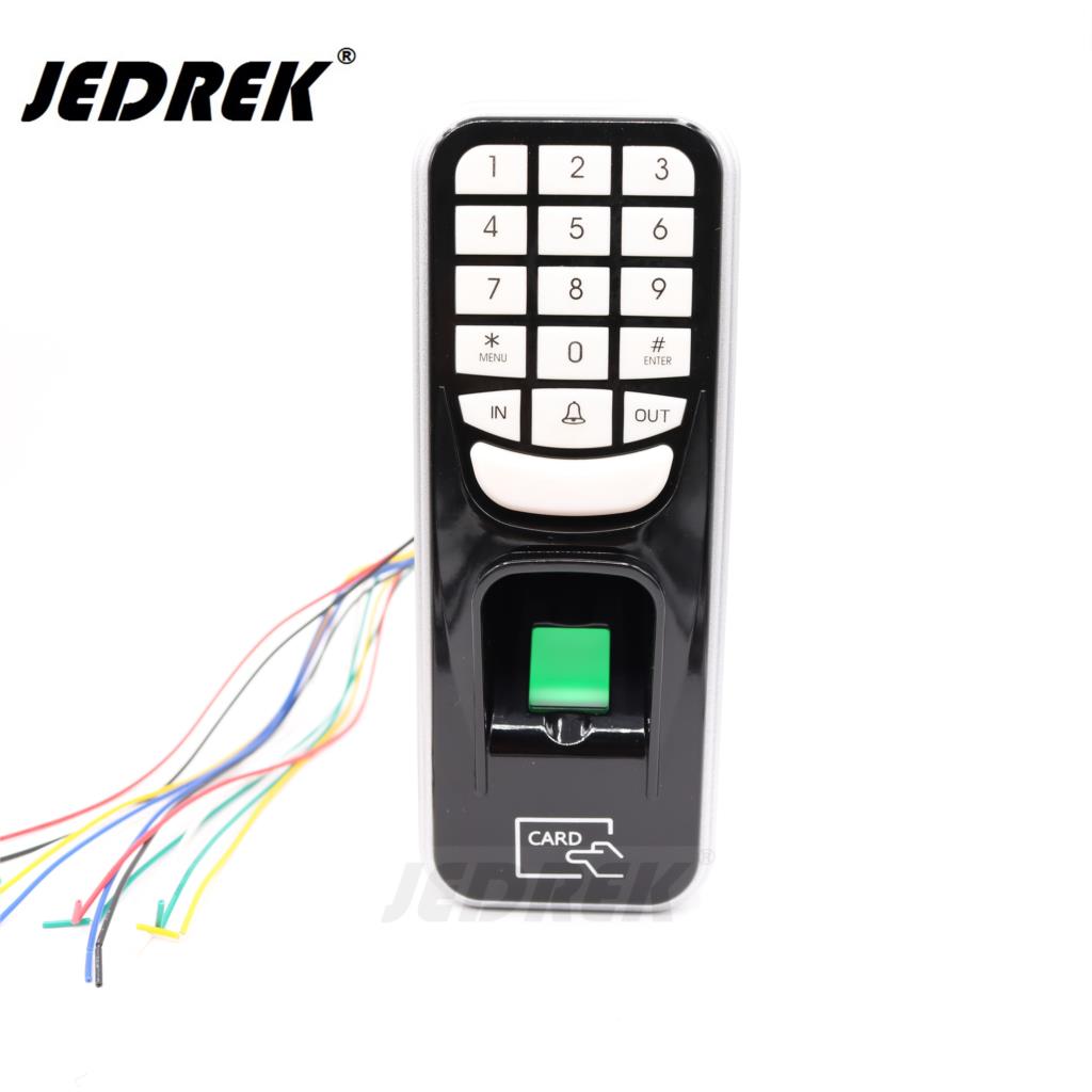 Bio Fingerprinter RFID 125 khz EM Card standalone toetsenbord met U disk export interface voor deur toegangscontrole + power supply