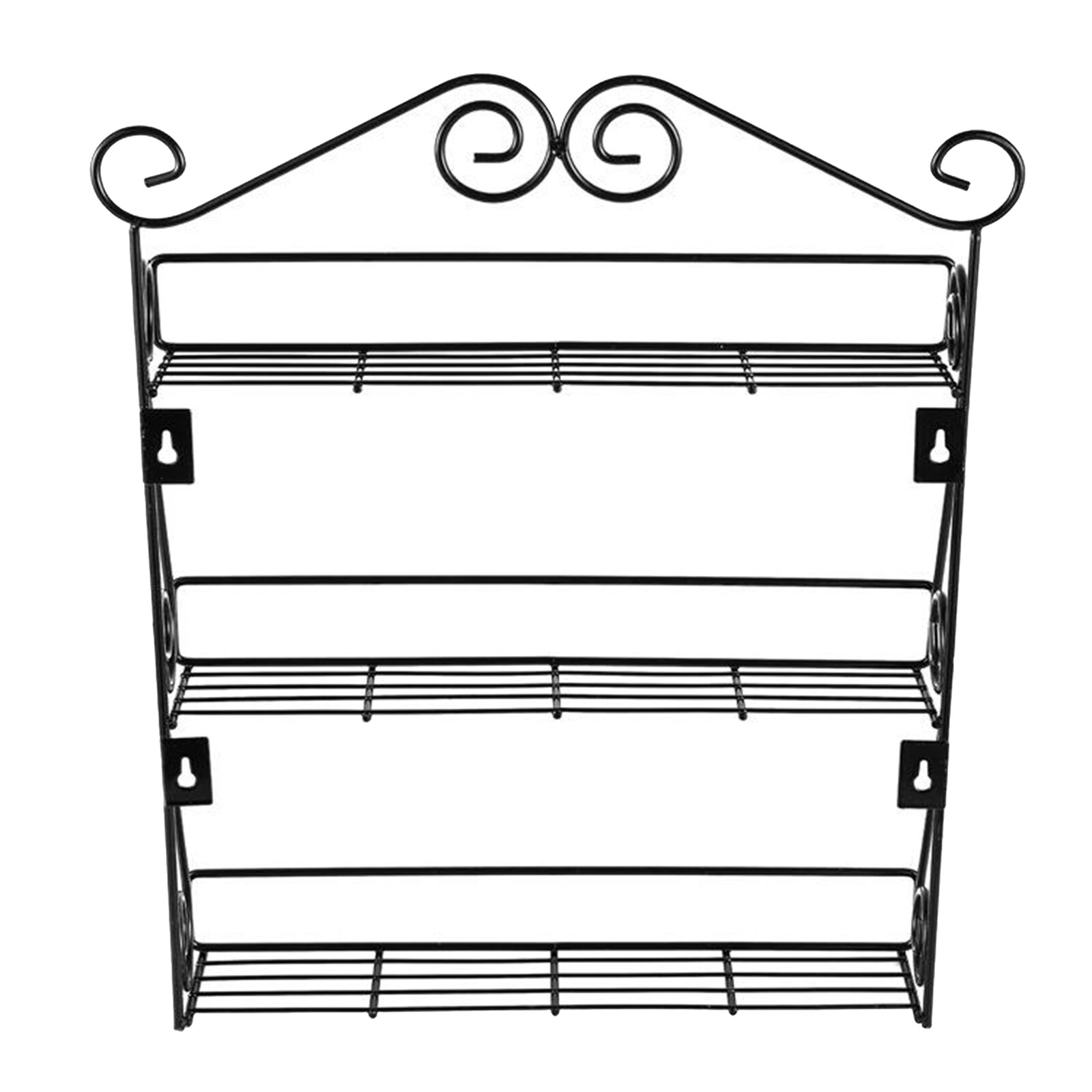 3 Tier Iron Kruidenrek Organizer Keuken Staande Kruiden Fles Plank Spice Voor Groente Fruit Voedsel Opslag Rek