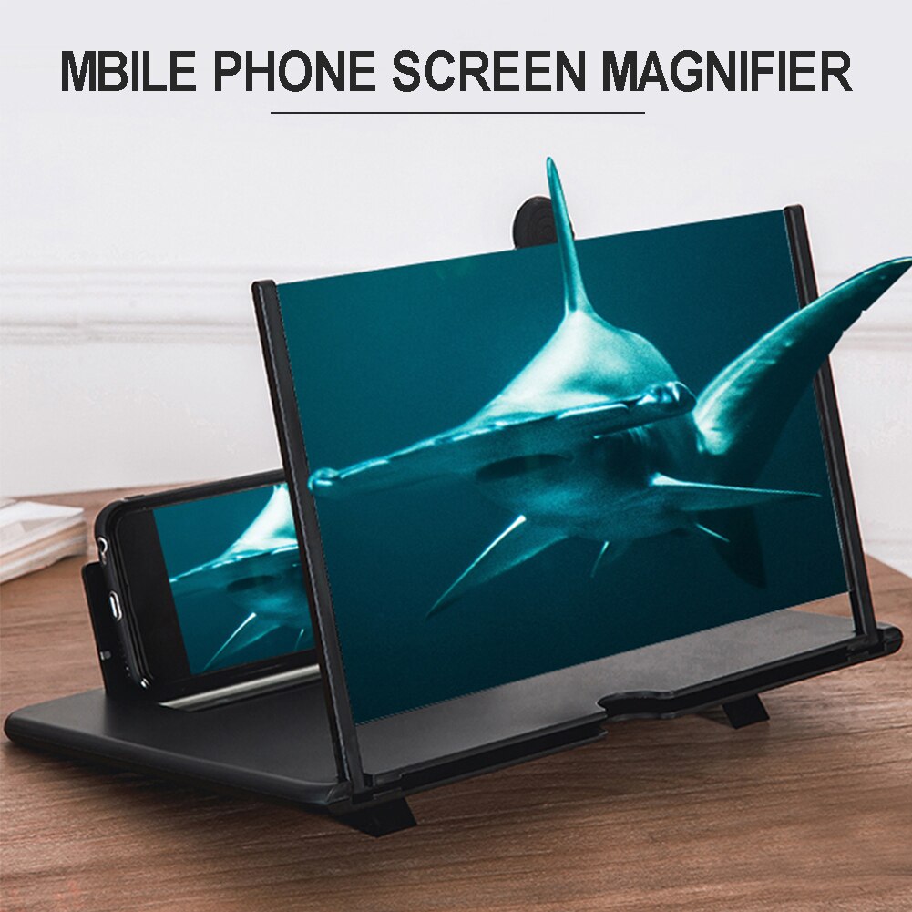 10inch Mobile Phone Screen Amplifier HD Video Mobile Phone Magnifying Glass Stand Bracket Phone Foldable Holder