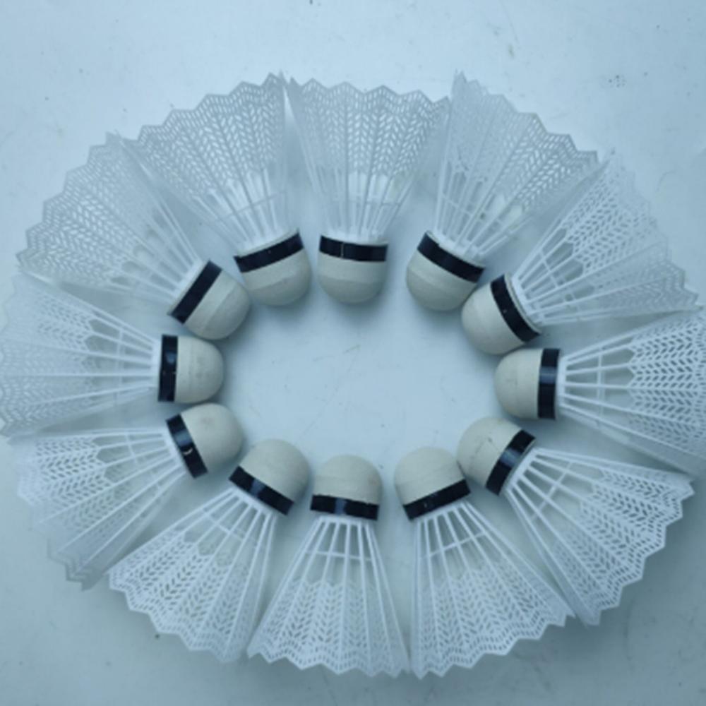 12Pcs White Feather Badminton Ball Shuttlecocks Sport Training Game Badminton Racket Badminton