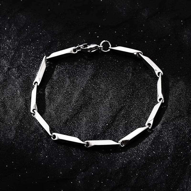 Bracelet chaîne de graines de Melon en acier inoxydable pour hommes et femmes, accessoires Punk gothique hip hop, tendance unisexe, bijoux de créateur, pour amoureux