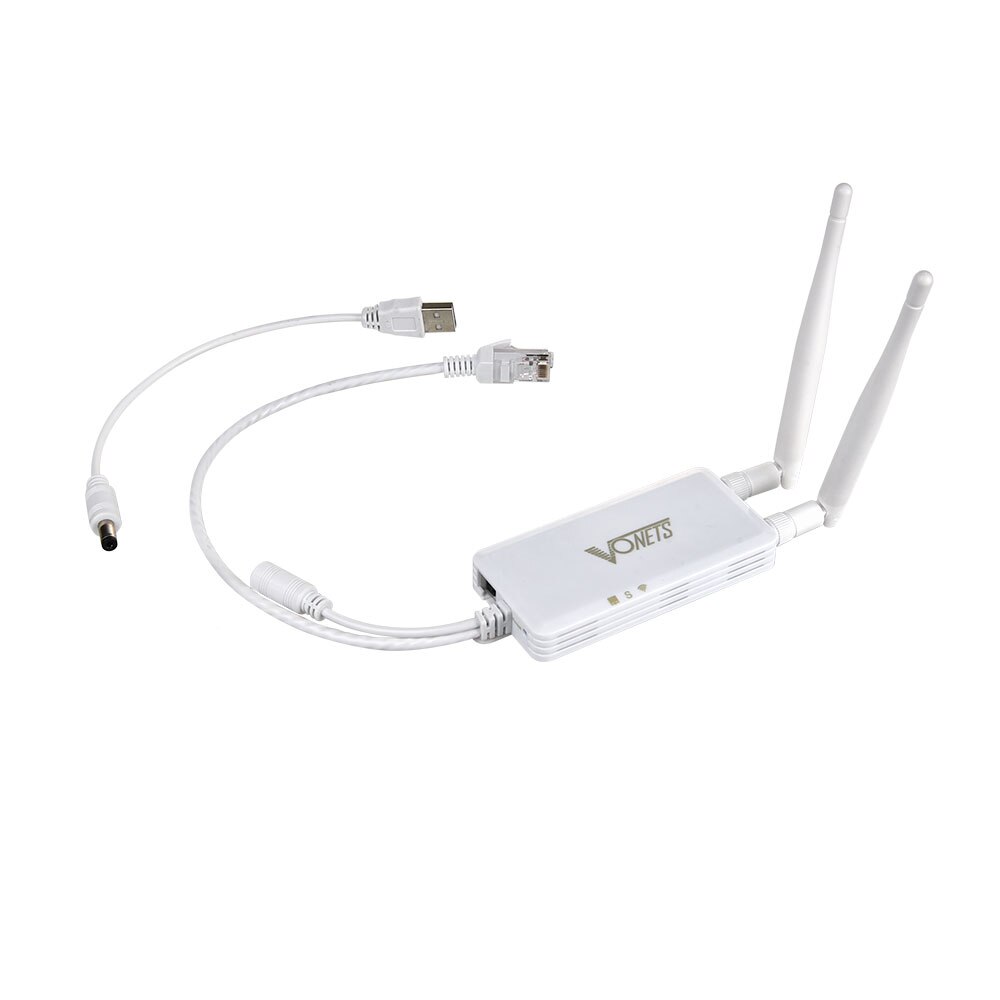 VONETS VAP11S-5G 900Mbps WiFi Bridge Mini Router Repeater Ethernet to Wifi Antenna for Network Printer IP Camera Monitoring