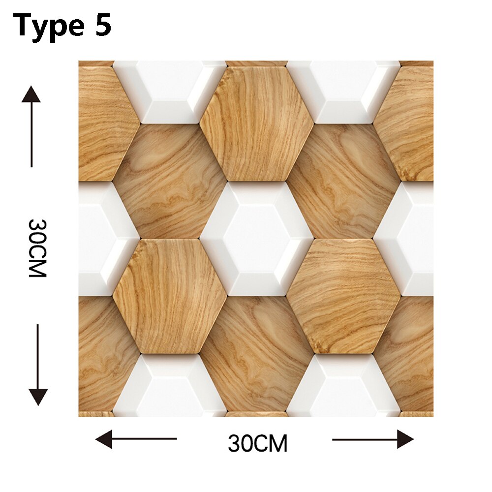 3D Wallpaper DIY Cobblestone Sticker Waterproof Stickers Wall Papers Home decor Kids Room 3D Self-Adhesive Wallpaper Brick: 5