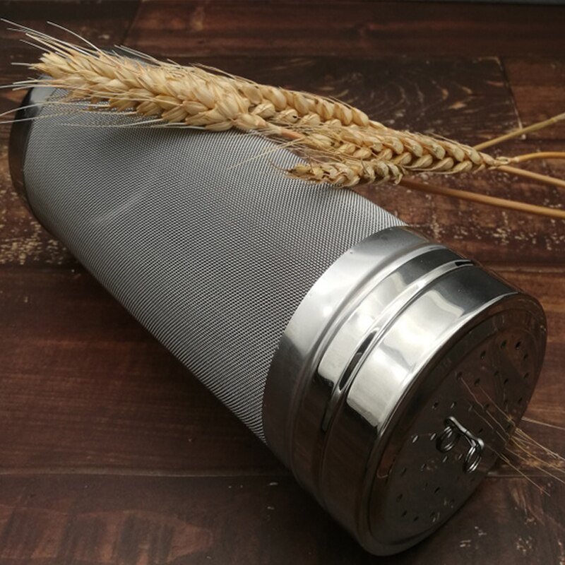 Stainless Steel Brew Beer Hop Mesh Filter Strainer with Hook Beer Brewing equipment inline filter distillation washable for bags