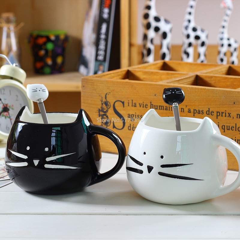 Ceramic Cute Cat Mugs Lovers Coffee Mug Tea Milk Cups