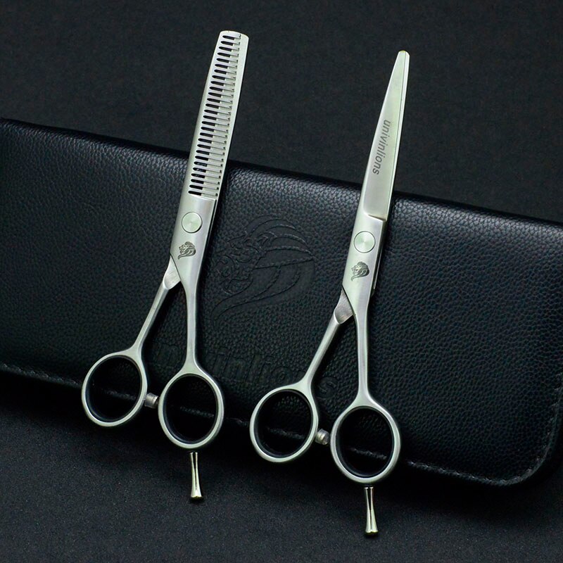 Univinlions 6 "Beste Kapper Haar Schaar Kit Kapsalon Gereedschap Levert Professionele Haar Knippen Scharen Haar Dunner Sissors