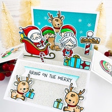 TPP Kerstman en Kerst fawn Clear stempels/kids clear stempels en matrijzen voor scrapbooking/card making /kinderen stempel
