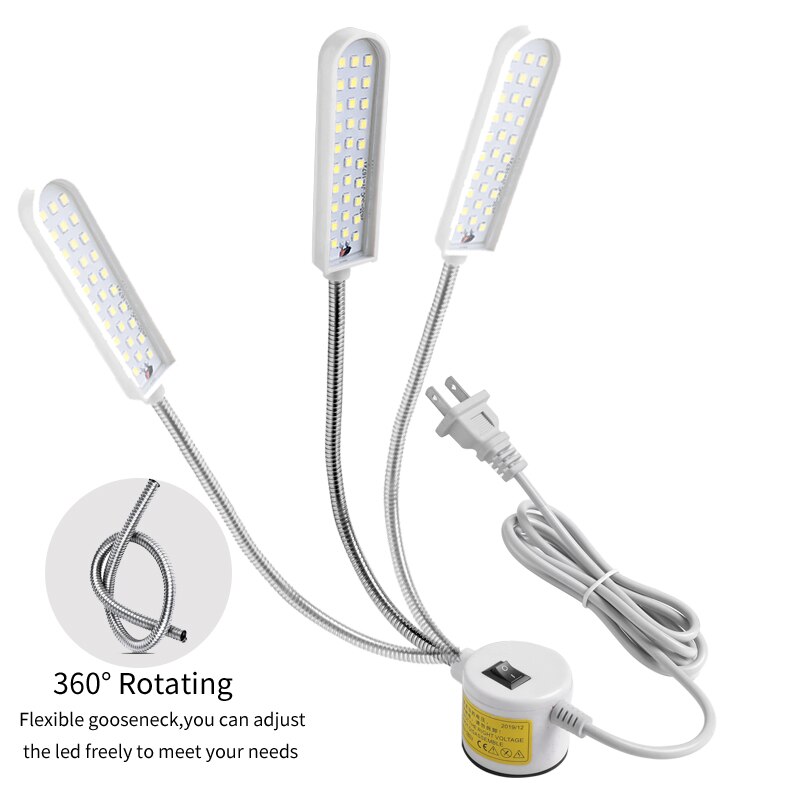 Magnet lampe SMD2835 30LEDS Multifunktionale flexibel Arbeit Lampe Mit Magneten Industrielle Lichter Für Drehmaschinen NäHenne Maschine Lichter