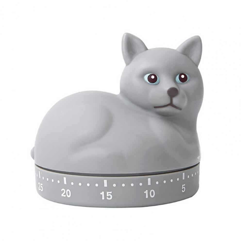 Cartoon Kitchen Timer Mechanical Dial Alarm Timer Countdown Clock Cooking Timer temporizador кухонный таймер ,таймер кухонный: Grey