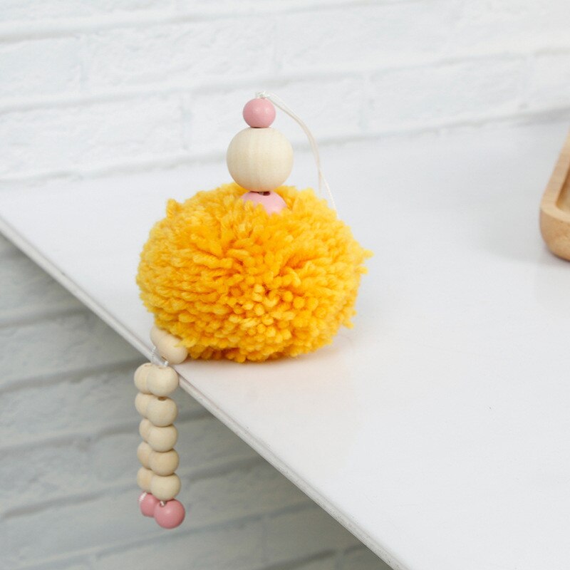 Nordisk ballet pige pynt danser hængende dekoration træperler pige værelse indretning børnehave baby telt ornament fotografering rekvisitter: Orange