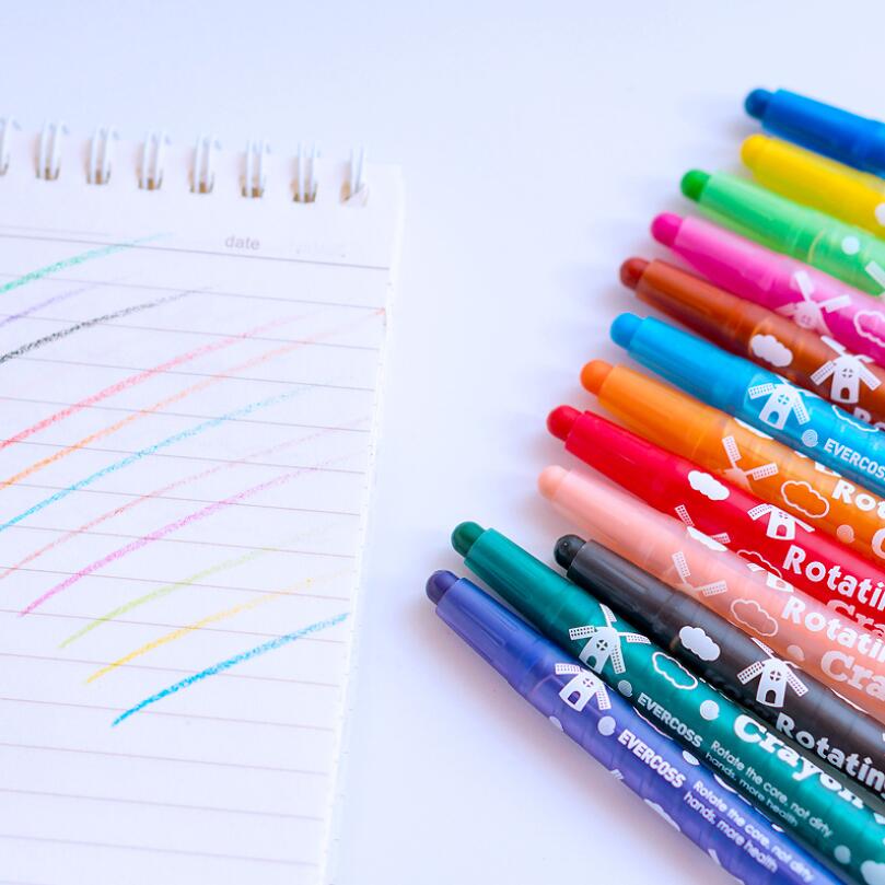 10 ceras de colores Pastel aceite creativa lápiz de color Graffiti pluma niños pintura dibujo Kawaii papelería Set no-tóxicos Crayon