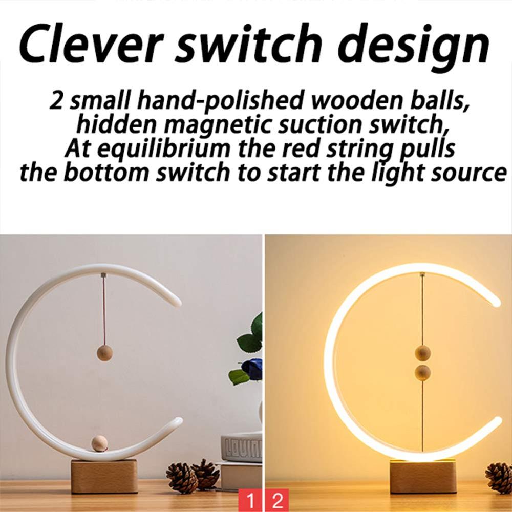 Heng balance lampe lampe à LED magnétique maison Table veilleuse interrupteur à billes magnétique lumières décor à la maison veilleuse goutte