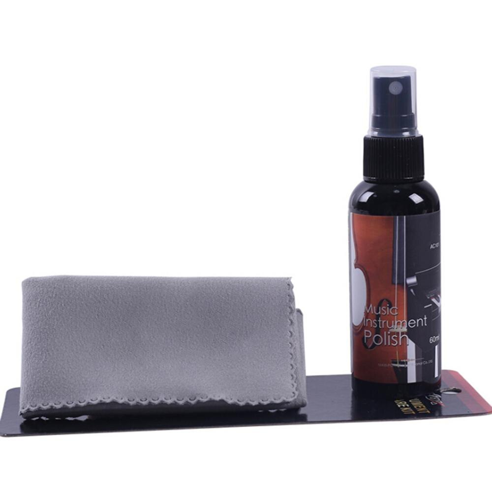 60ML/50ML Guitar Oil Fretboard Fingerboard Nursing Lemon Oil + Cleaning Cloth Set Universal Guitar Ukulele Care Accessories: E