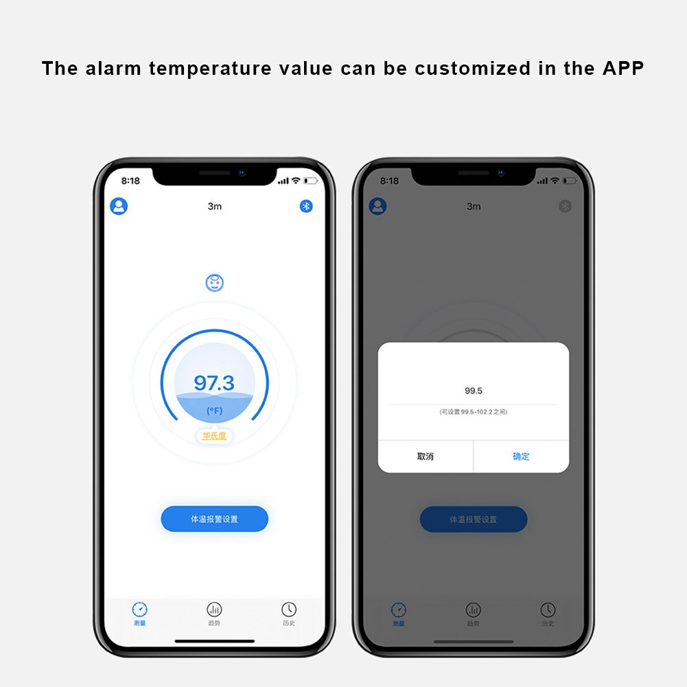 Face Recognition Temperature Measurement Access Control Machine System Infrared Body Temperature Scanner Thermometer EM