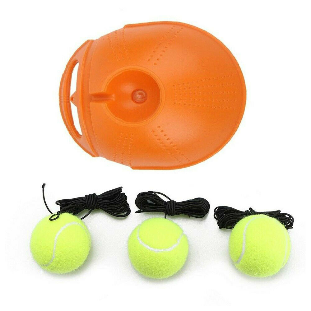 3 bolas + singles instrutor de tênis rebote bolas volta base ferramenta