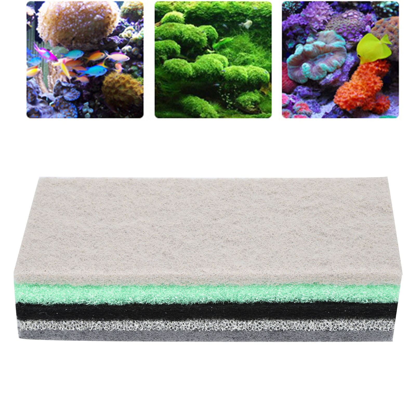 Aquariumfilterpad Functioneel filterkatoen Ammoniakabsorptie Ontgeuring Filter Floss Aquariumpad Functioneel filterkatoen