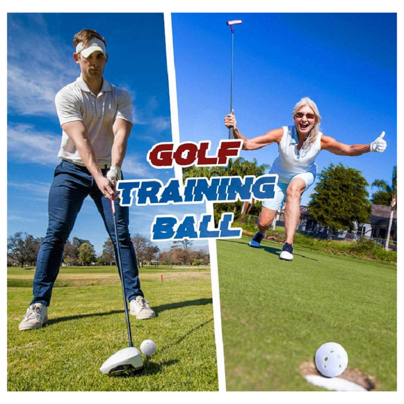 100 st 42mm övningsgolfbollar av plast för golfträning, driving range, svingträning, inomhussimulatorer, utomhus