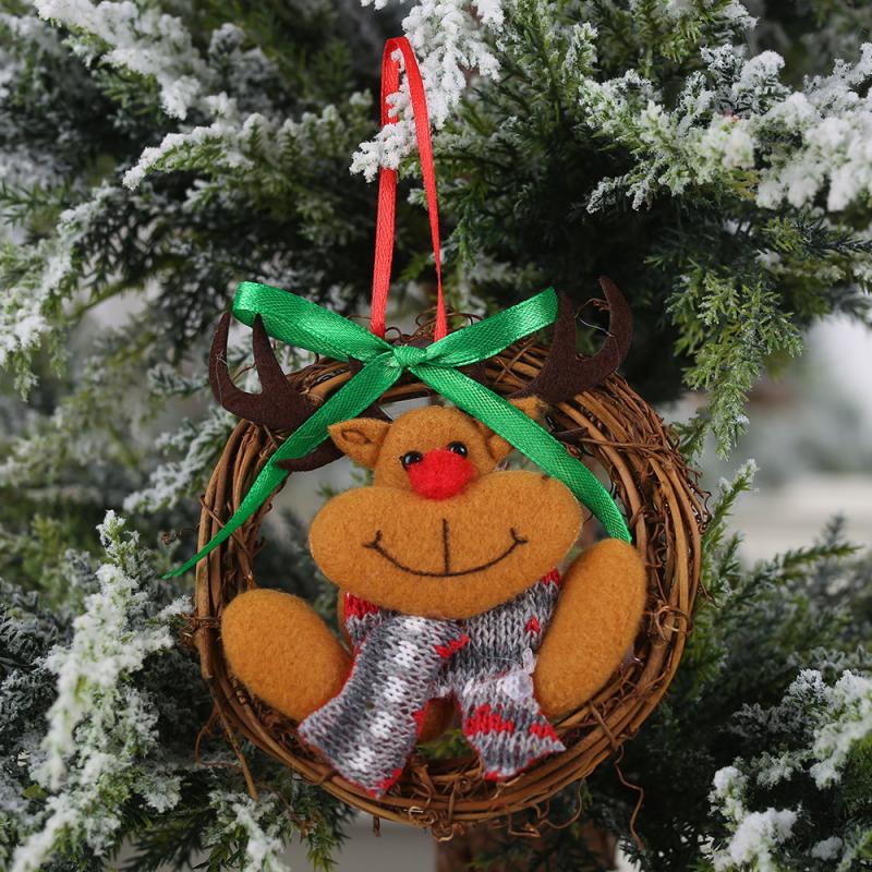 Vrolijk Kerst Ornamenten Kerst Cadeau Voor Jaar Kerstman Snowman Speelgoed Doll Hang Decoraties voor huis