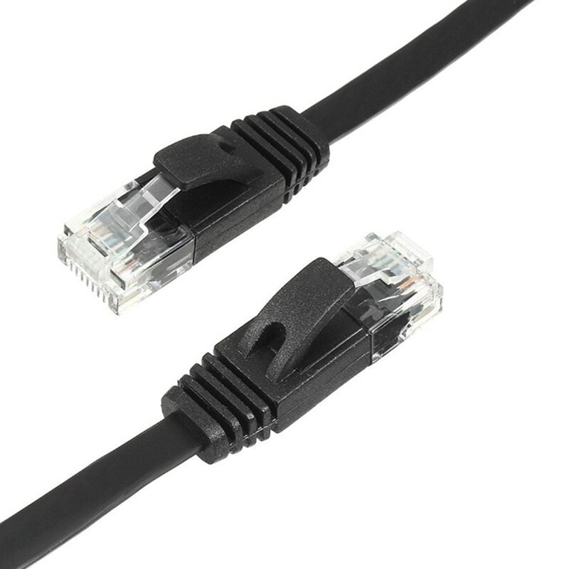 CAT6 RJ45 Computer Network Cable Flat Jumper CAT6 Super Six Network Cable Suitable for Computer Notebook Router- 2M